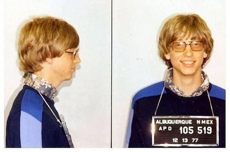 Билл Гейтс. 1977 год. Превышение скорости.
