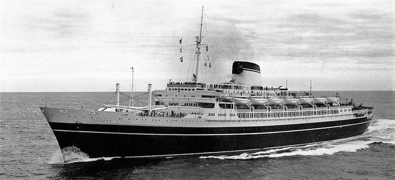 Andrea Doria считался самым современным, самым безопасным и самым быстроходным лайнером Италии. Что верно, то верно — на дно корабль ушел очень быстро