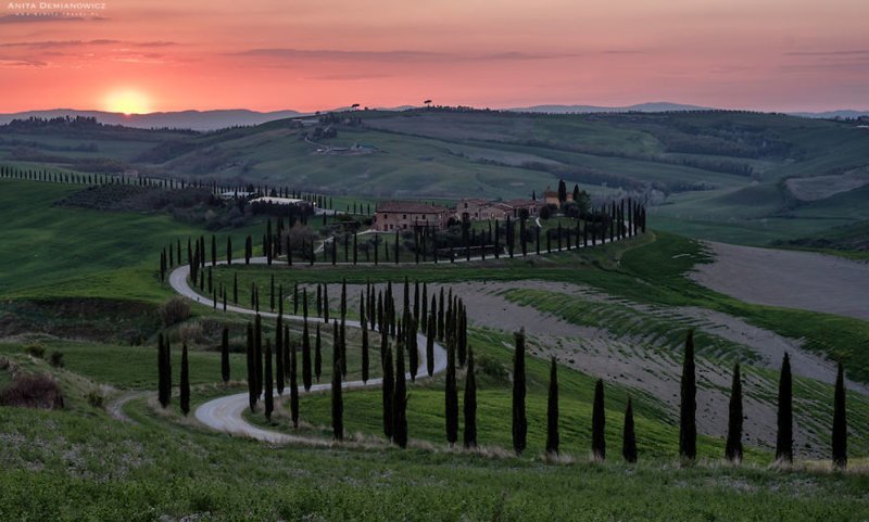 Рассветы и закаты Тосканы вобрали всю красоту мира
