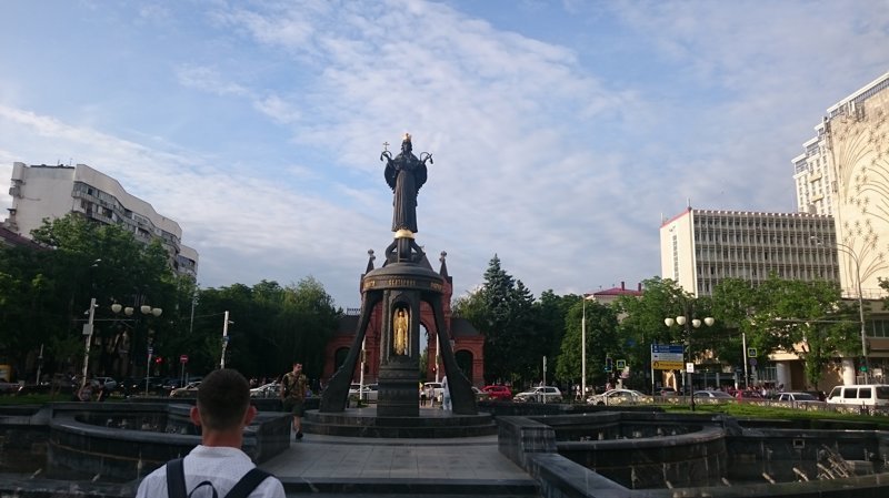 Великомученица Екатерина. Памятник в Краснодаре