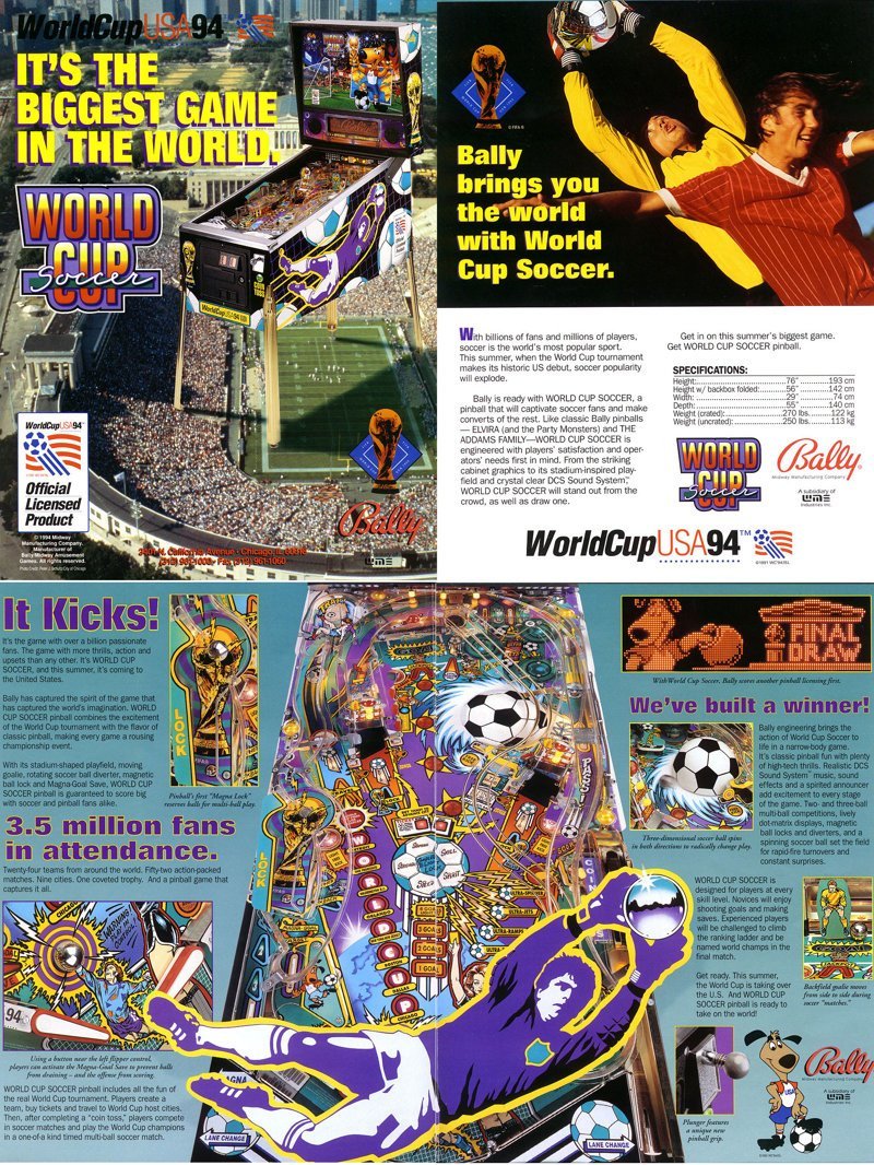 Пинбол World Cup Soccer 1994