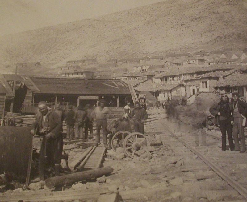 Роджер Фентон Железнодорожный двор, Балаклава 1855 Строительство железной дороги