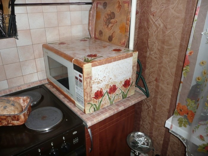 Куда поставить микроволновку в маленькой кухне: фото, интересные идеи