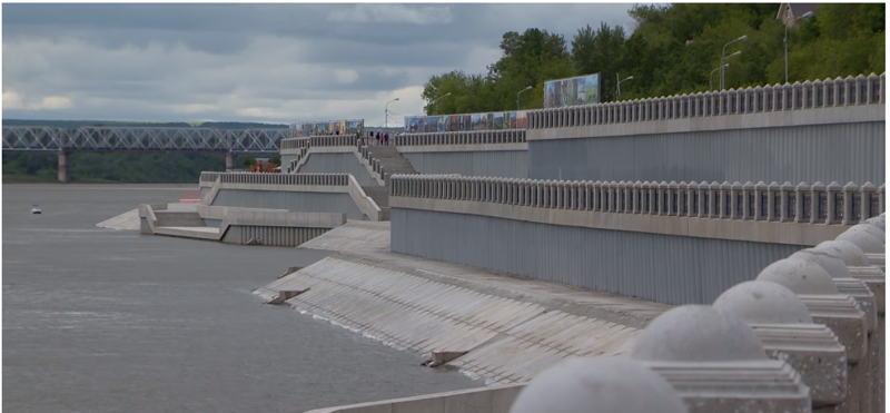 В Уфе - открыта первая часть новой набережной реки Белой