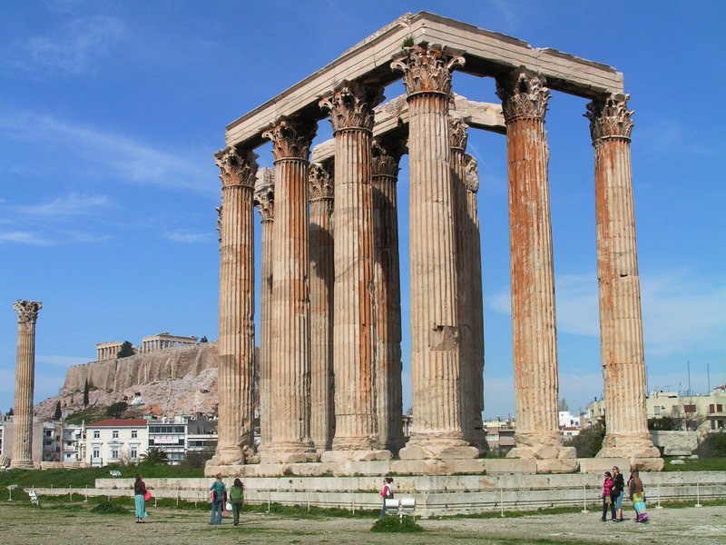 Коринфский ордер. Храм Зевса в Афинах