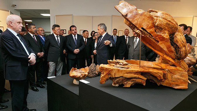 Министр обороны Шойгу открыл выставку своих художественных работ