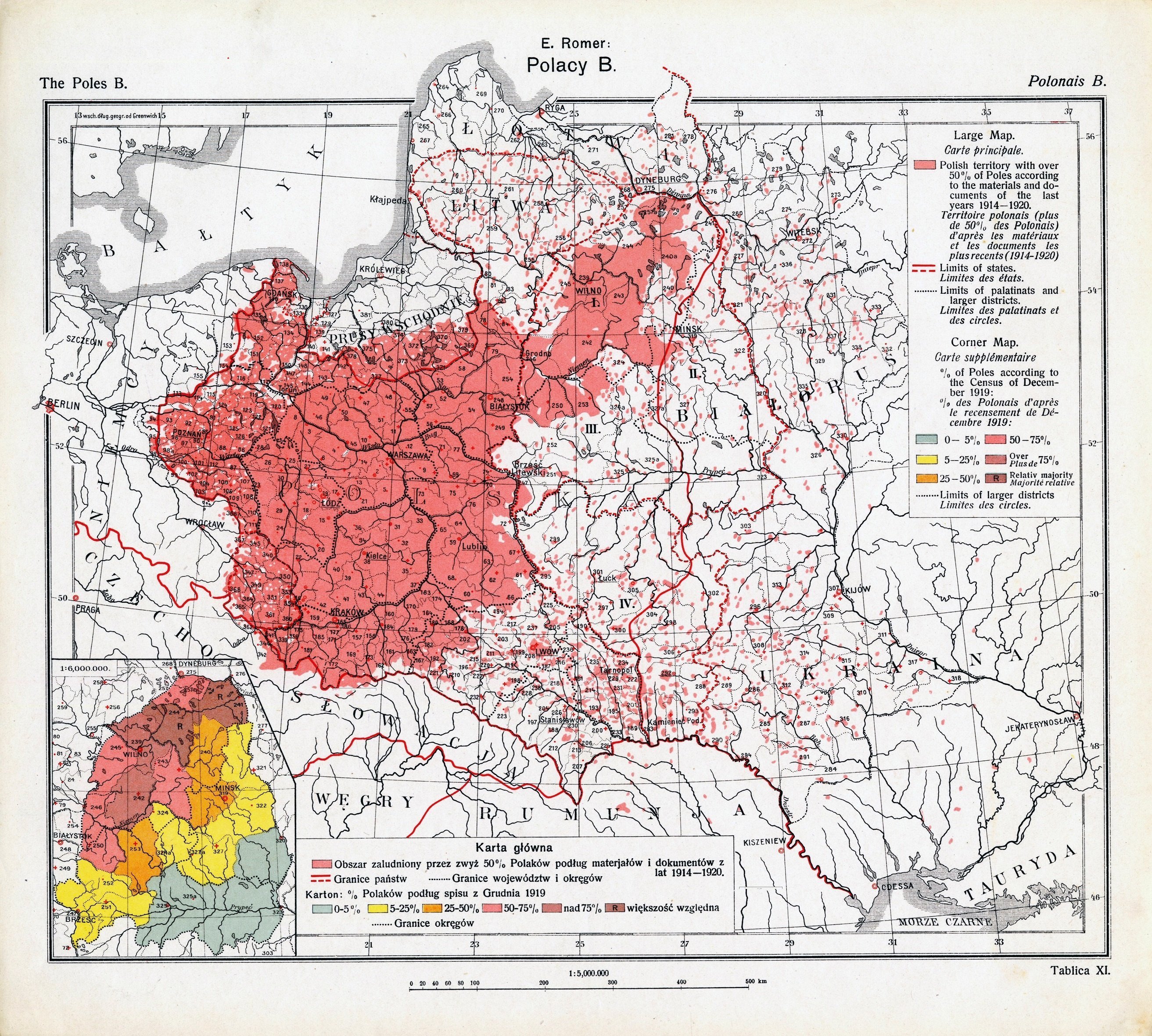 Карта мира 1921