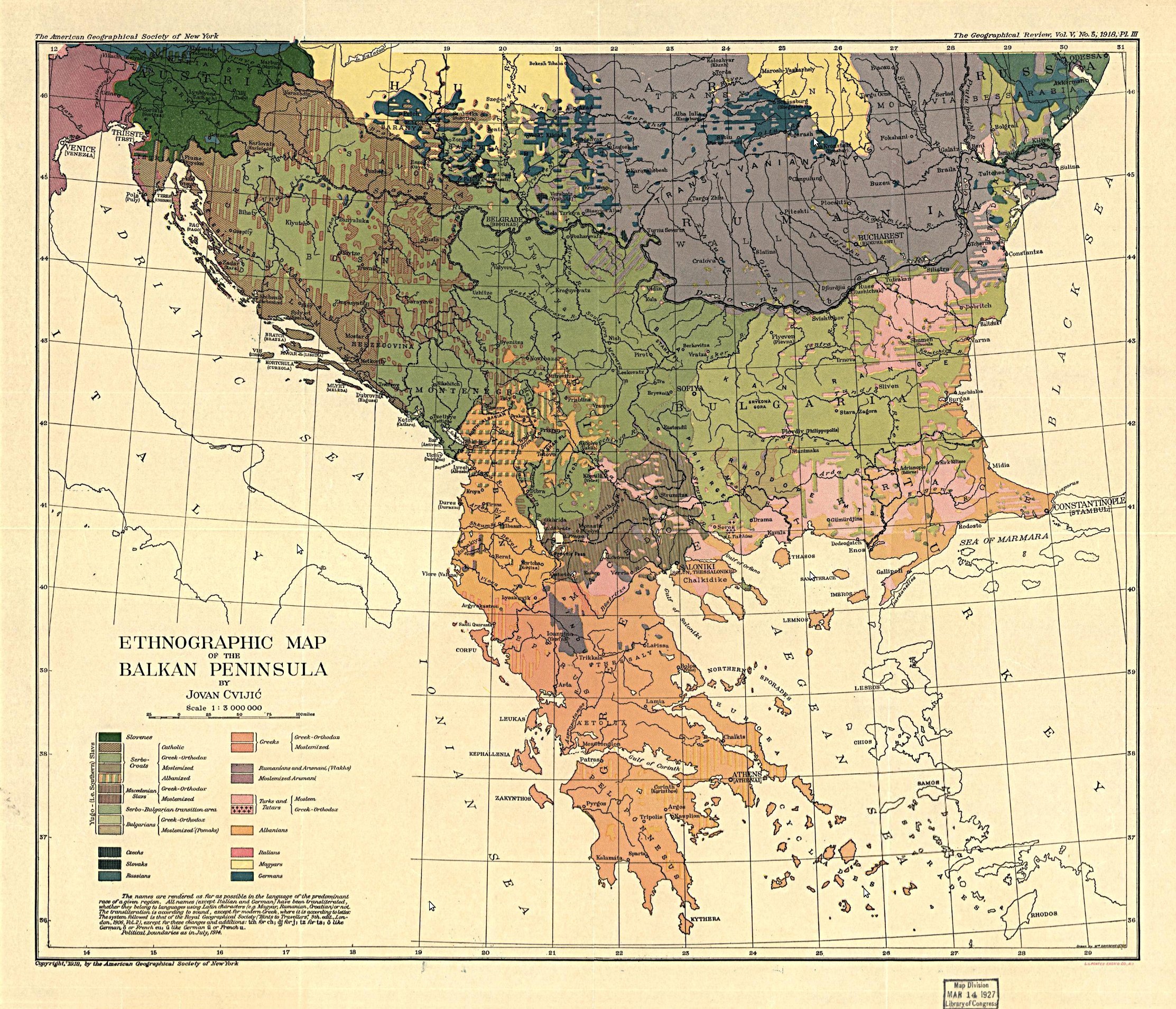 Этнографическая карта балкан