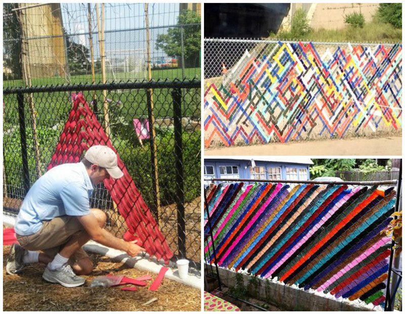 6 способов декорирования ограды из сетки рабицы