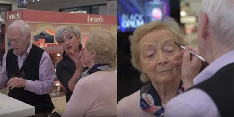 Вот какой должна быть настоящая любовь: 84-летний муж научился накладывать макияж своей жене, прежде чем она ослепнет