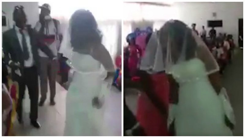 Обманутая девушка явилась на свадьбу своего возлюбленного в белом платье и закатила скандал