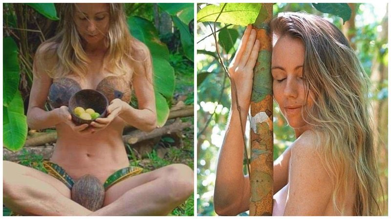 Ноль косметики, волосатые подмышки и бюстгальтер из кокоса: блогер-веган сбежала из города в джунгли