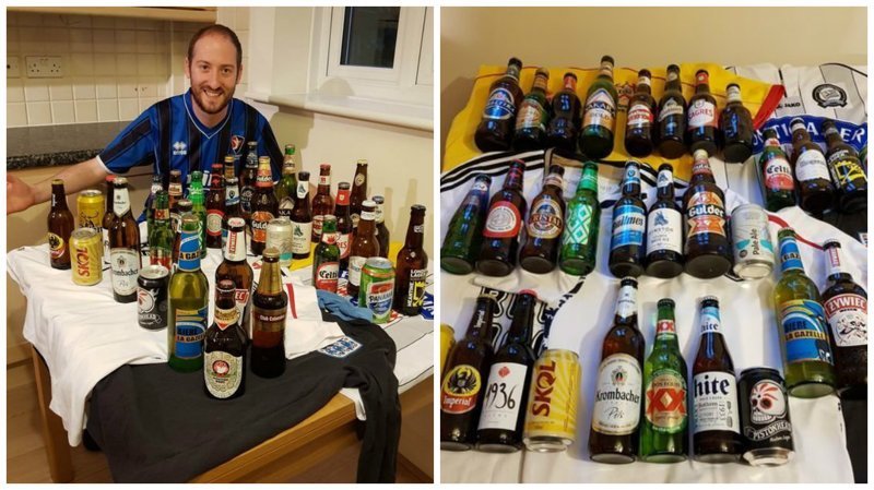 Футбольный фанат собрал коллекцию пива из стран-участниц ЧМ-2018