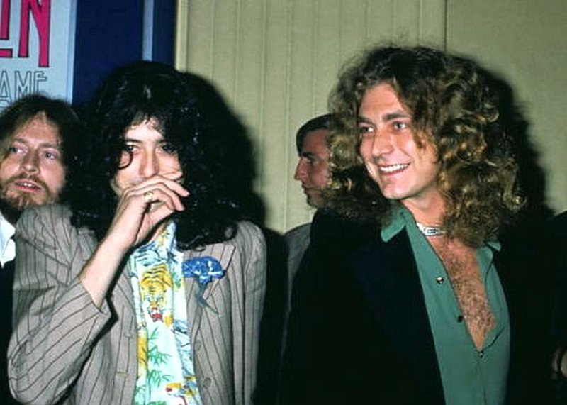 Led Zeppelin  на премьере «The Song Remains the Same», 1976. Фото Брэда Элтермана