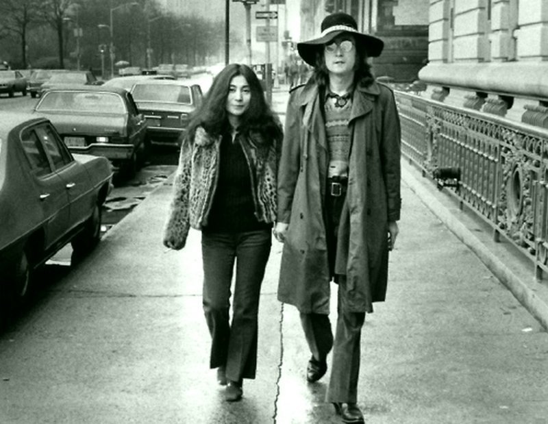 Джон Леннон и Йоко, Нью-Йорк, 1973.