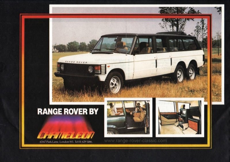 Но и это не всё. Английское ателье также занималось доработкой внедорожников Range Rover.