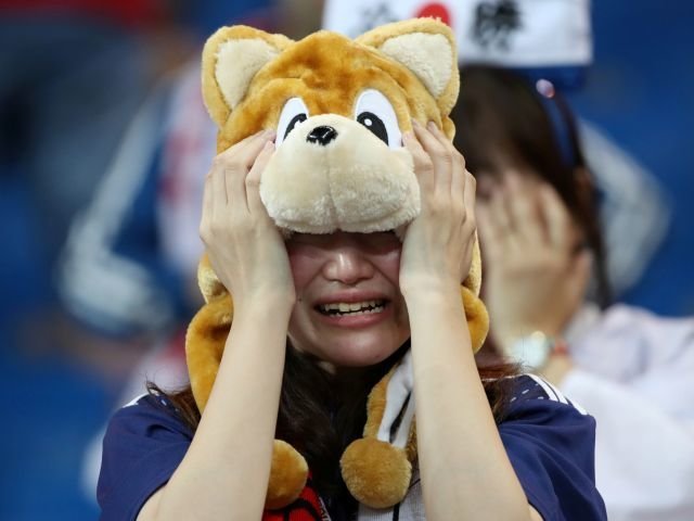 "Эмоциональные качели" японских болельщиков на матче Бельгия — Япония