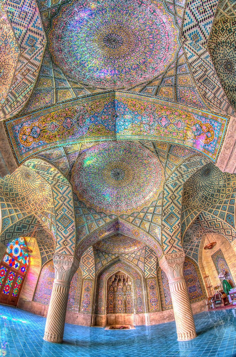 Мечеть Насир аль-Мульк, Шираз, Иран архитектура, история, красота, факты