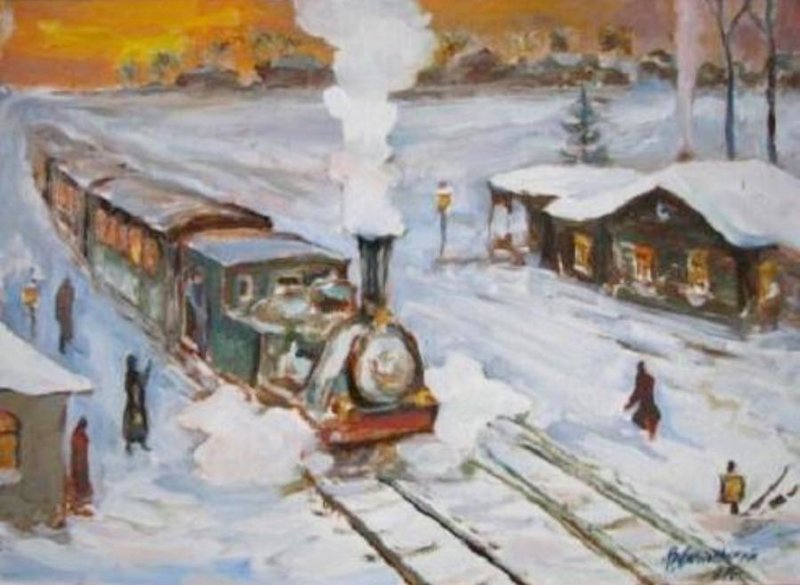Железнодорожная ностальгия: поезда и рельсы, какими их увидели живописцы прошлого