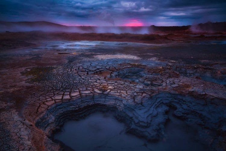 Зоны геотермальной активности в Исландии