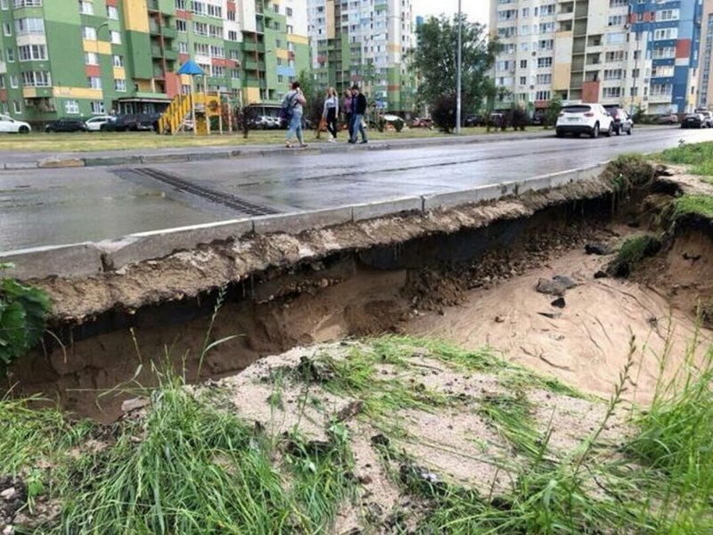 Дождь размыл набережную, построенную в Нижнем Новгороде к ЧМ-2018