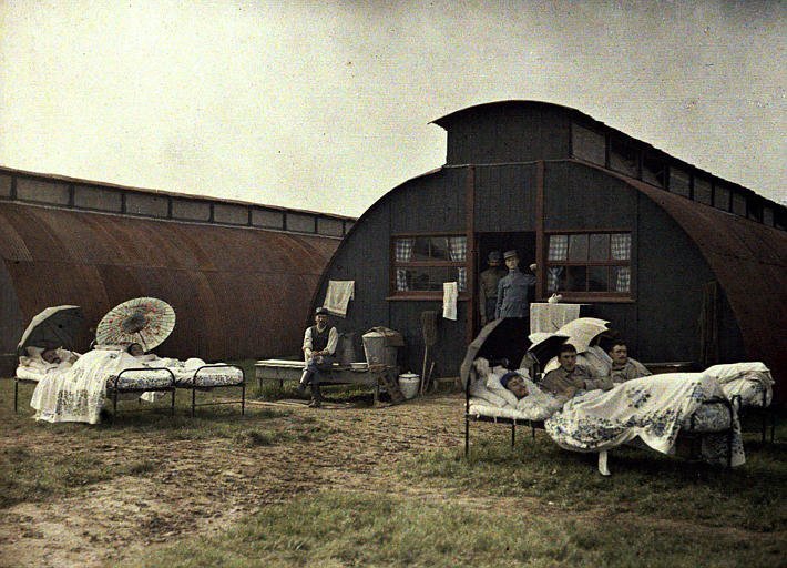 Хирургический центр. Фото: Поль Кастельно. Бельгия, 1917