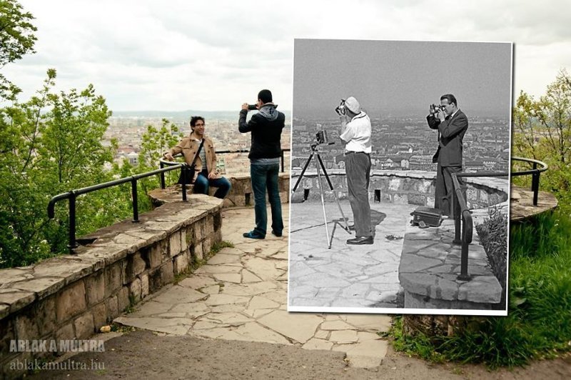 Путешествие во времени: фотограф соединяет в снимках прошлое и настоящее