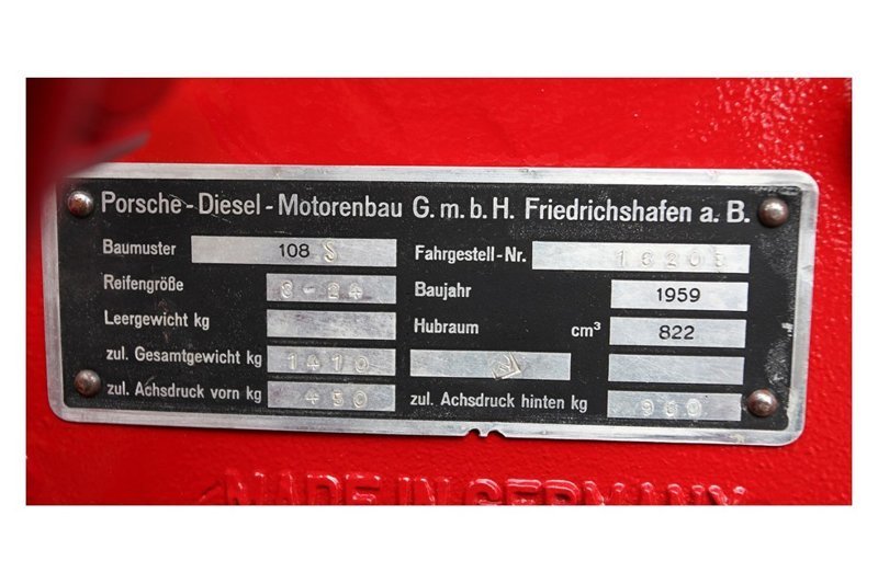 Нестандартный продукт. Сельскохозяйственный трактор Porsche-Diesel Junior 108S