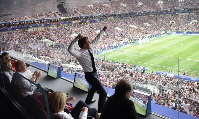 Президент Франции после победы сборной на ЧМ-2018