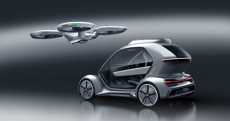 Летающий автомобиль Pop.Up Next: Audi в небе, Airbus на земле