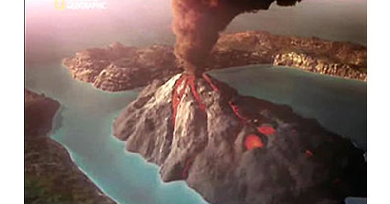 Катастрофа первая: вулкан Санторин