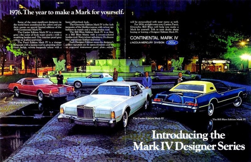 Первые дизайнерские Mark — коллекция 1976 года