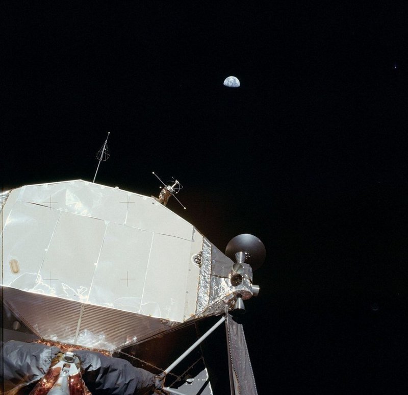 Вид на Землю с Луны, 1969 год 