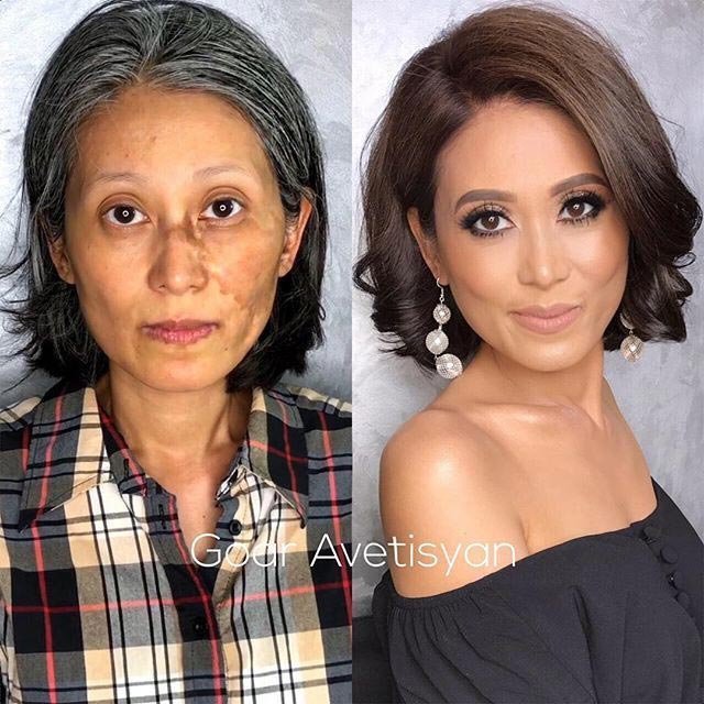 Селфи до и после макияжа thumbnail