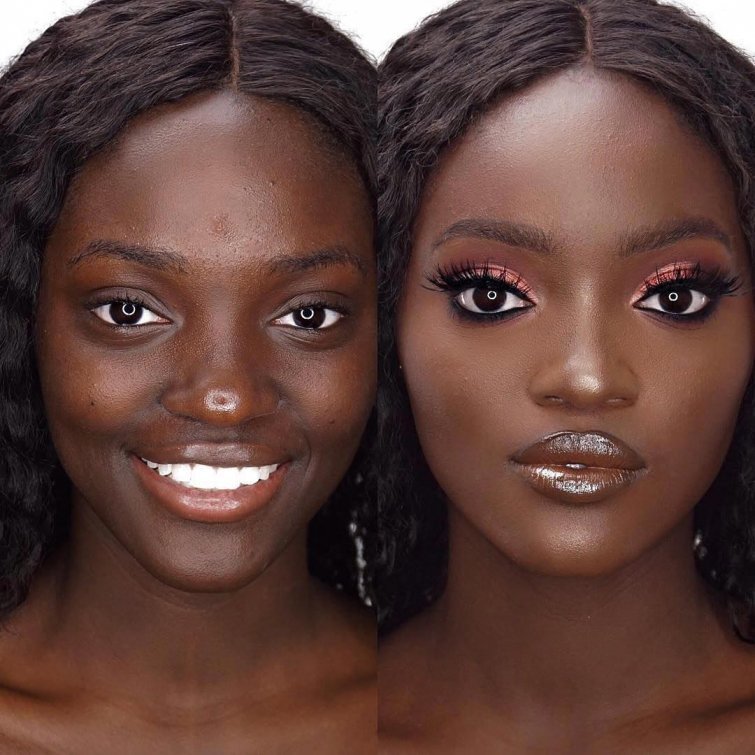 Люди до и после макияжа thumbnail
