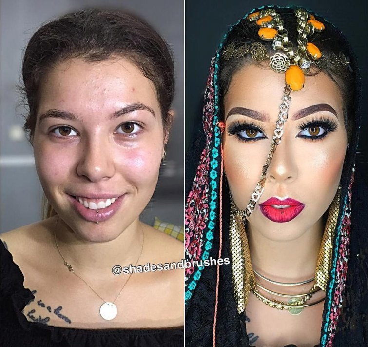 Косметика до и после макияж thumbnail