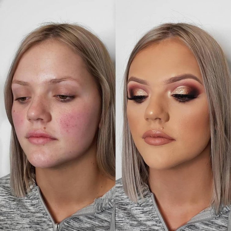 Как меняет макияж до и после thumbnail