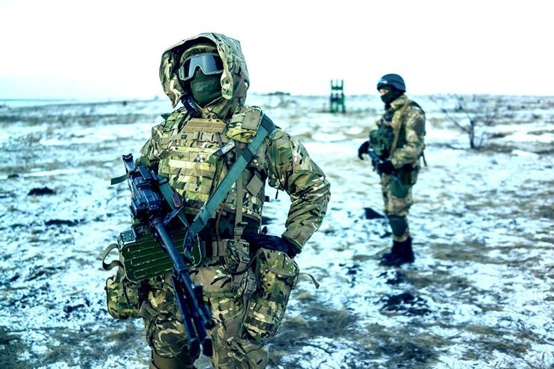 Лисичанск. зима 2015. спецназ Национальной Гвардии