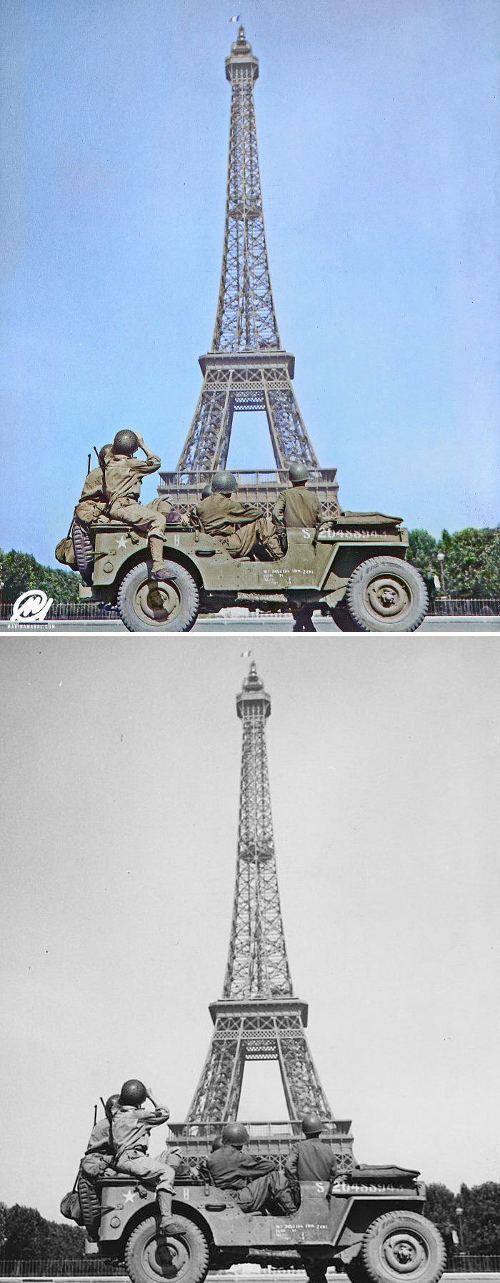 Американские солдаты, Париж