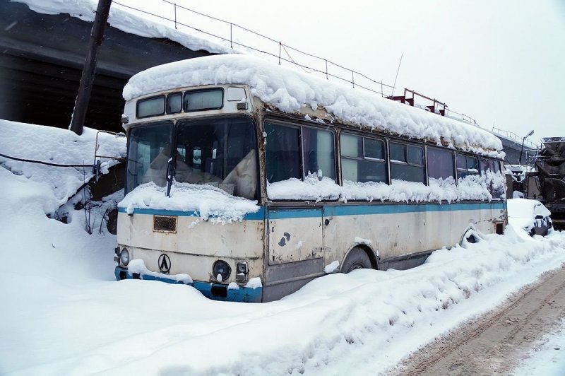 Зимовка. ЛАЗ-4969 в декабре 2017