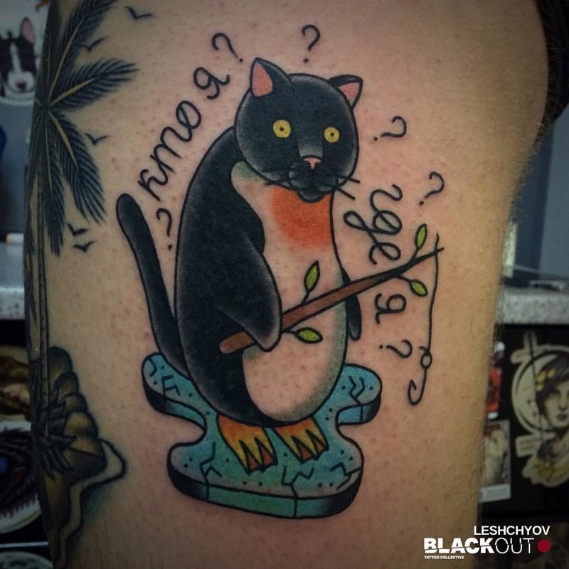 Кейт Бекинсейл показала новую татуировку, посвященную ее умершему коту Клайву