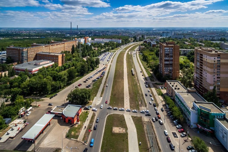 Самара с высоты, лето 2018. Часть 2(Солнечная)