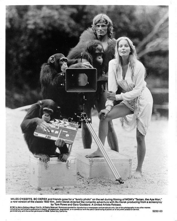 Майлз О’Киффи, Бо Дерек и партнеры в фильме "Tarzan the Ape Man", 1981