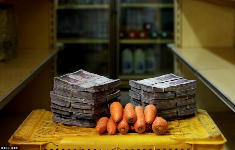 Килограмм моркови - 3 млн боливаров (около $0,46)