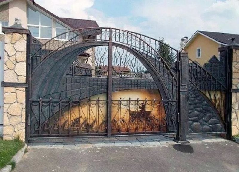 Необычные ворота