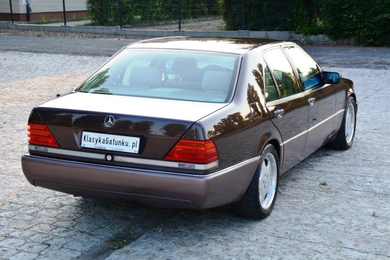 Mercedes W140 500SE 1992 «Nutria» с велюровым салоном