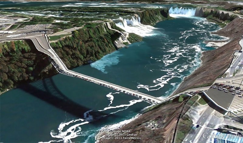 "Открытки от Google Earth": причудливая красота искаженных изображений земной поверхности