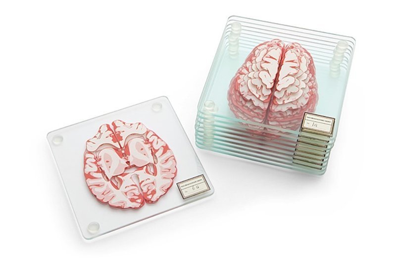 Подставки для кружек с МРТ мозга
