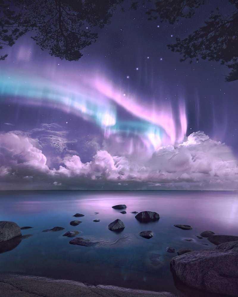 Ночное небо Финляндии