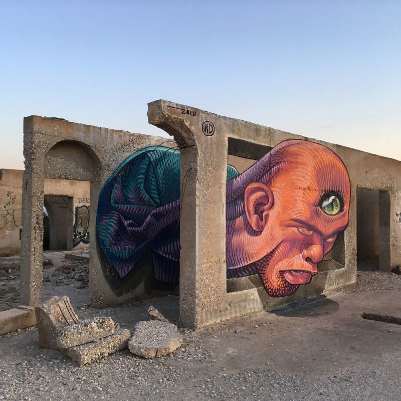 Впечатляющие работы художника, превращающего стены зданий Европы в произведения искусства